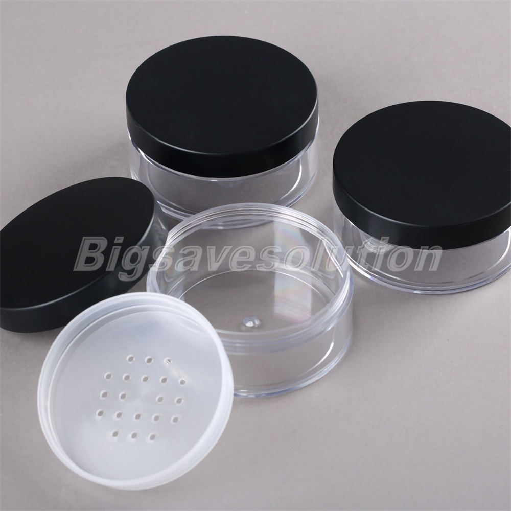 Refillable 50g Loose Powder Jar With Sifter Empty Cosmetic Container Travel HQ eBay