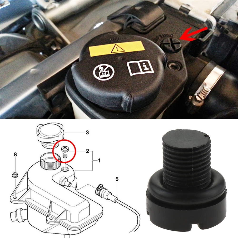 4pcs Expansion Tank Bleeder Screw Clips Black For BMW 1-Series,E81 E82 E87 E88 - Picture 16 of 16